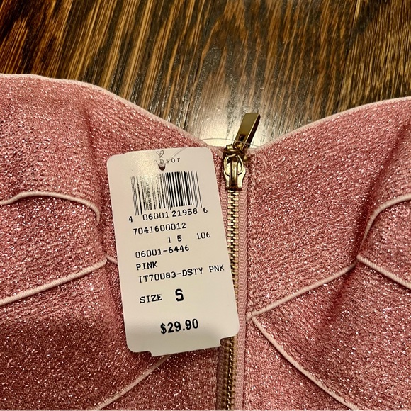 Windsor Pink Glitter Ribbon Bustier - Picture 3 of 5